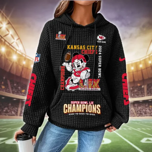 Kansas City Chiefs New Waffle Hoodies SPTNWH129 - Image 2