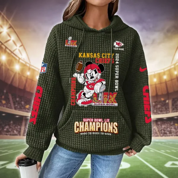 Kansas City Chiefs New Waffle Hoodies SPTNWH129 - Image 3