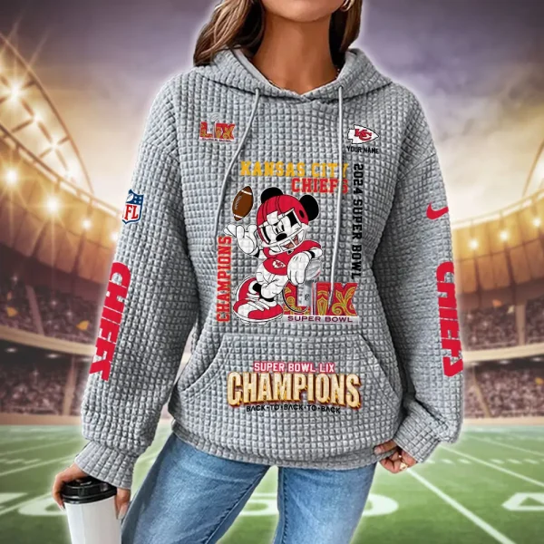 Kansas City Chiefs New Waffle Hoodies SPTNWH129 - Image 4