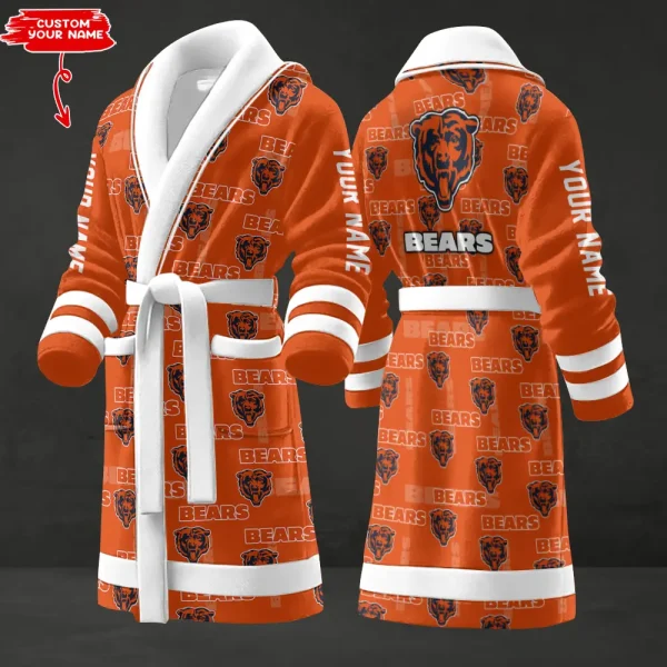 Chicago Bears Luxurious Comfort Meets Sporty Style Bathrobe SPTBATHROBE157