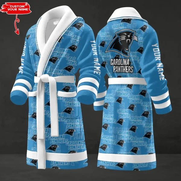 Carolina Panthers Luxurious Comfort Meets Sporty Style Bathrobe SPTBATHROBE158