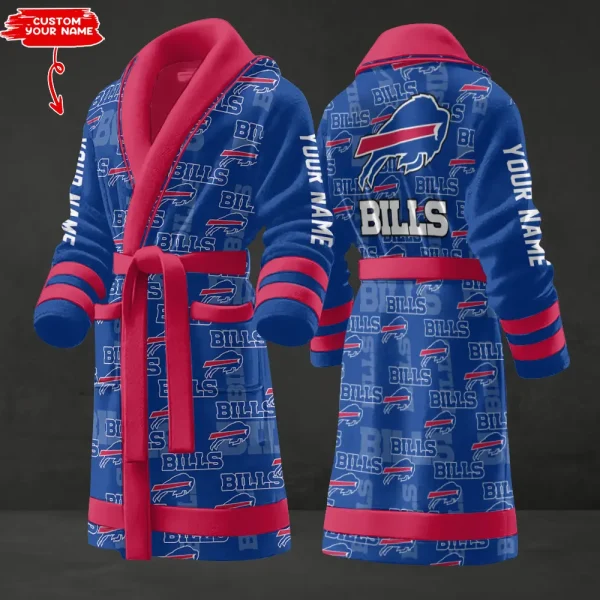 Buffalo Bills Luxurious Comfort Meets Sporty Style Bathrobe SPTBATHROBE159