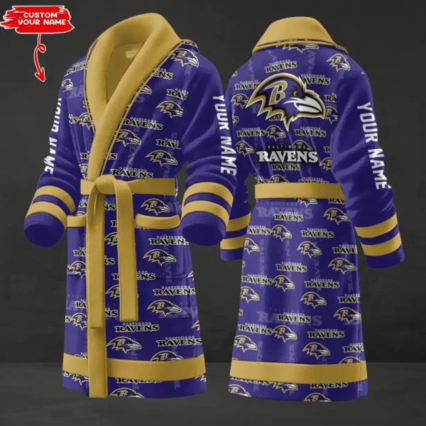 Baltimore Ravens Luxurious Comfort Meets Sporty Style Bathrobe SPTBATHROBE160