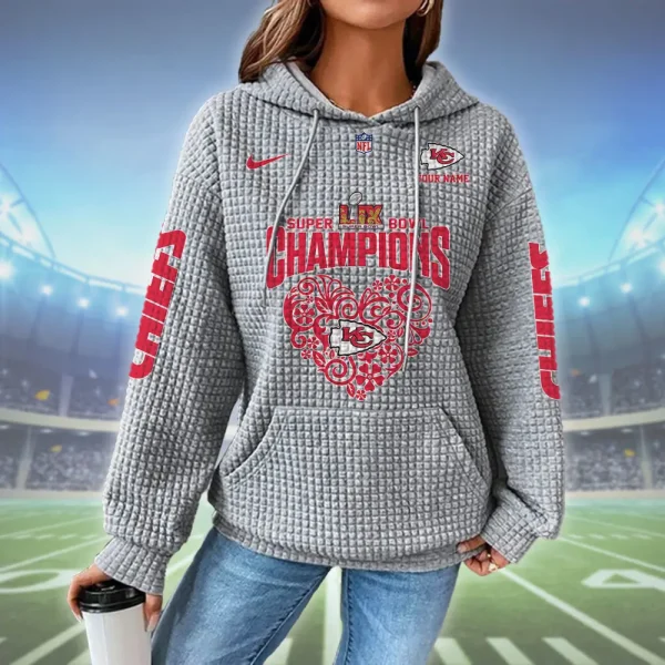 Kansas City Chiefs New Waffle Hoodies SPTNWH130 - Image 2