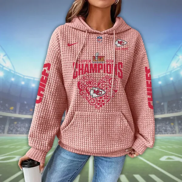 Kansas City Chiefs New Waffle Hoodies SPTNWH130 - Image 8