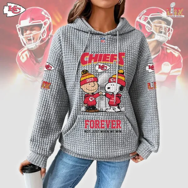 Kansas City Chiefs New Waffle Hoodies SPTNWH131 - Image 2