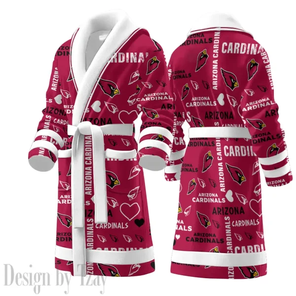 Arizona Cardinals Luxurious Comfort Meets Sporty Style Bathrobe SPTBATHROBE164