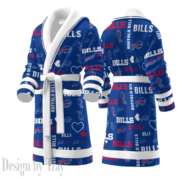 Buffalo Bills Luxurious Comfort Meets Sporty Style Bathrobe SPTBATHROBE167