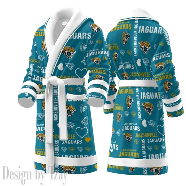 Jacksonville Jaguars Luxurious Comfort Meets Sporty Style Bathrobe SPTBATHROBE178