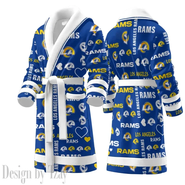 Los Angeles Rams Luxurious Comfort Meets Sporty Style Bathrobe SPTBATHROBE182