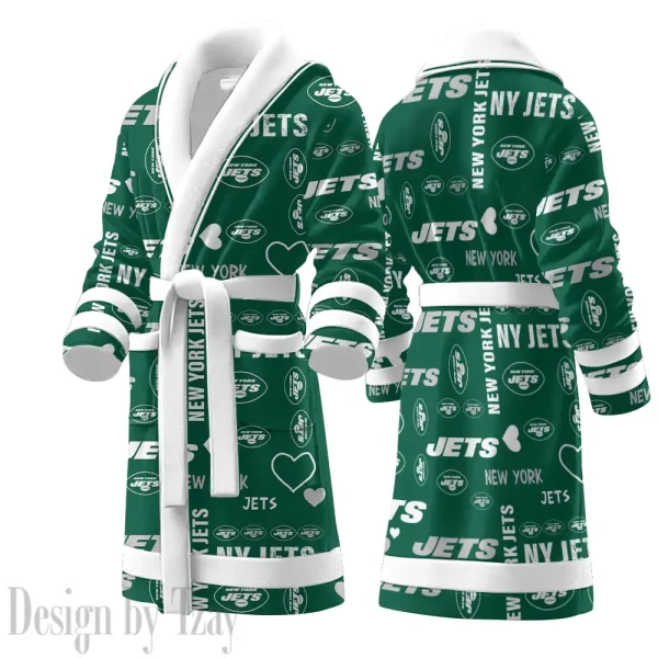 New York Jets Luxurious Comfort Meets Sporty Style Bathrobe SPTBATHROBE188