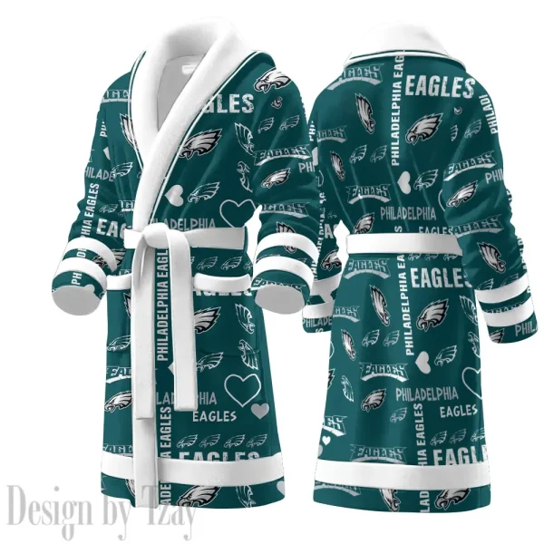 Philadelphia Eagles Luxurious Comfort Meets Sporty Style Bathrobe SPTBATHROBE189