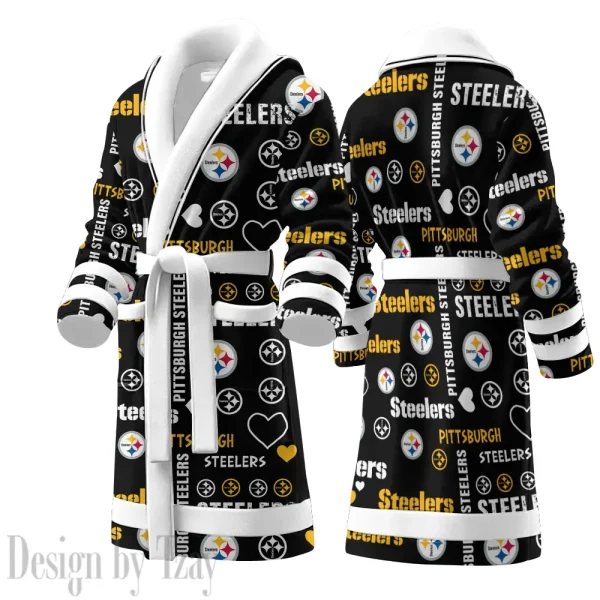 Pittsburgh Steelers Luxurious Comfort Meets Sporty Style Bathrobe SPTBATHROBE190