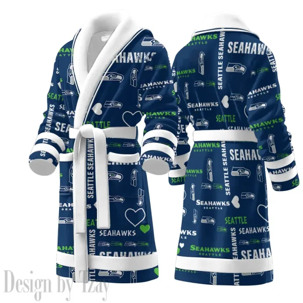 Seattle Seahawks Luxurious Comfort Meets Sporty Style Bathrobe SPTBATHROBE192