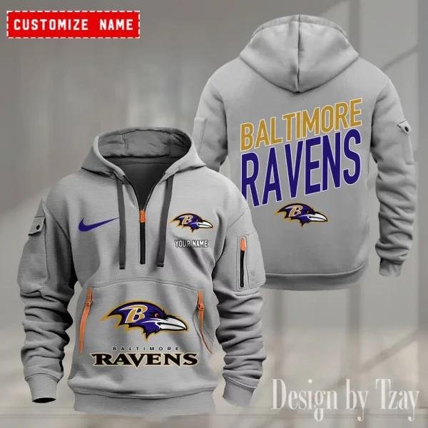 Baltimore Ravens Heavy Hoodie AZHEAVYHD349 - Image 4