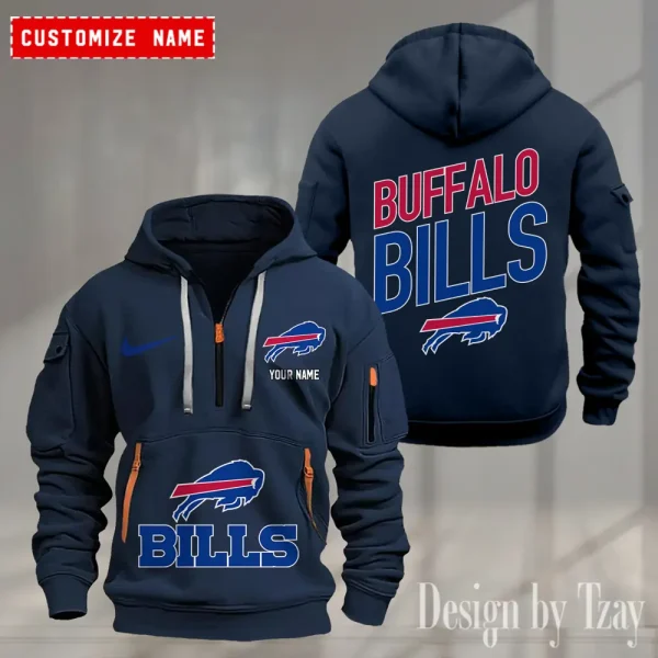 Buffalo Bills Heavy Hoodie AZHEAVYHD350 - Image 4