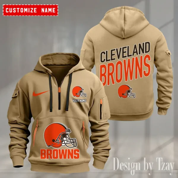 Cleveland Browns Heavy Hoodie AZHEAVYHD353 - Image 2