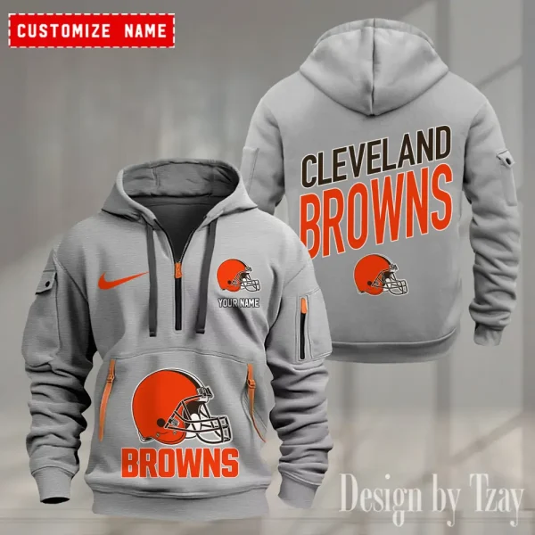 Cleveland Browns Heavy Hoodie AZHEAVYHD353 - Image 3