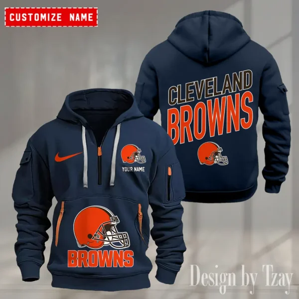 Cleveland Browns Heavy Hoodie AZHEAVYHD353 - Image 4