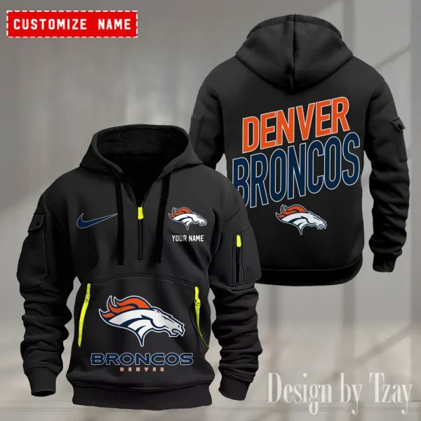 Denver Broncos Heavy Hoodie AZHEAVYHD355 - Image 2