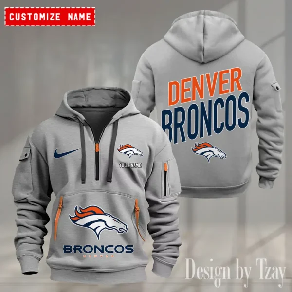 Denver Broncos Heavy Hoodie AZHEAVYHD355 - Image 3