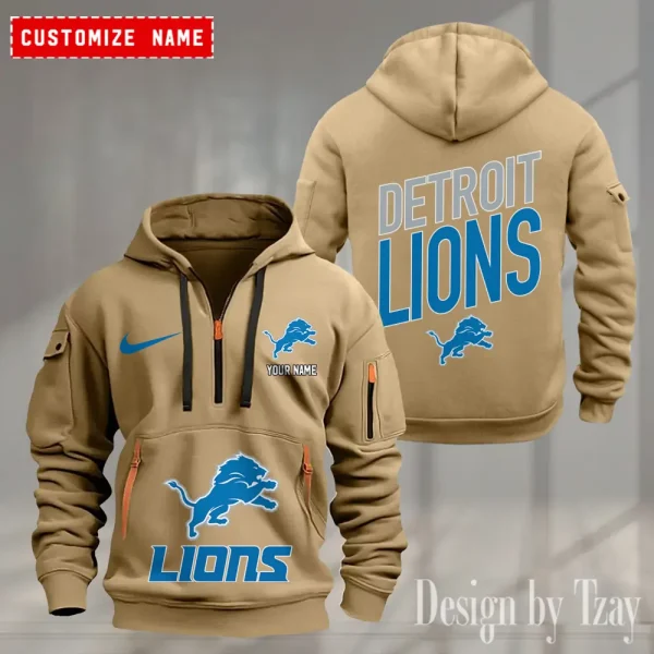 Detroit Lions Heavy Hoodie AZHEAVYHD356 - Image 3