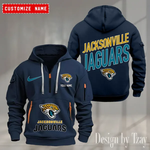 Jacksonville Jaguars Heavy Hoodie AZHEAVYHD360 - Image 4