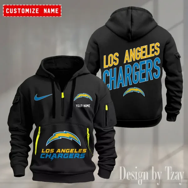 Los Angeles Chargers Heavy Hoodie AZHEAVYHD363 - Image 2