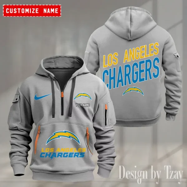 Los Angeles Chargers Heavy Hoodie AZHEAVYHD363 - Image 3