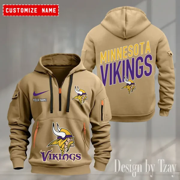 Minnesota Vikings Heavy Hoodie AZHEAVYHD366 - Image 2