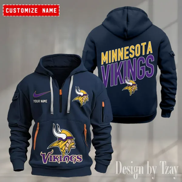 Minnesota Vikings Heavy Hoodie AZHEAVYHD366 - Image 4