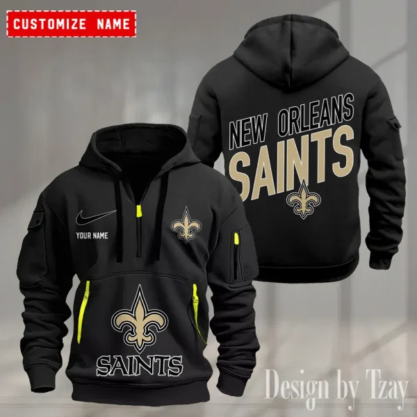 New Orleans Saints Heavy Hoodie AZHEAVYHD368 - Image 2