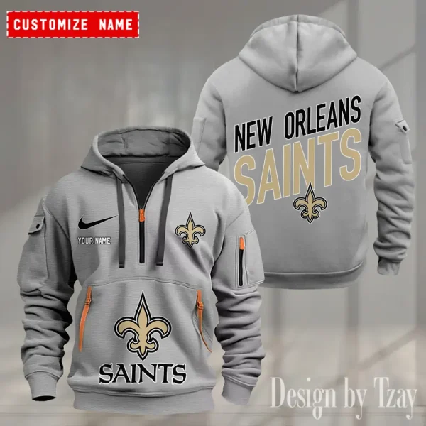 New Orleans Saints Heavy Hoodie AZHEAVYHD368 - Image 3