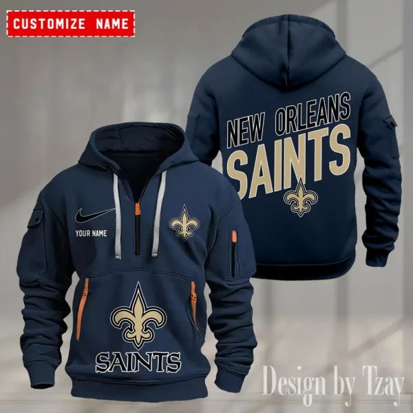 New Orleans Saints Heavy Hoodie AZHEAVYHD368 - Image 4