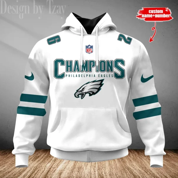 Philadelphia Eagles 3D Printed Pullover Hoodie AZHD728 - Image 2