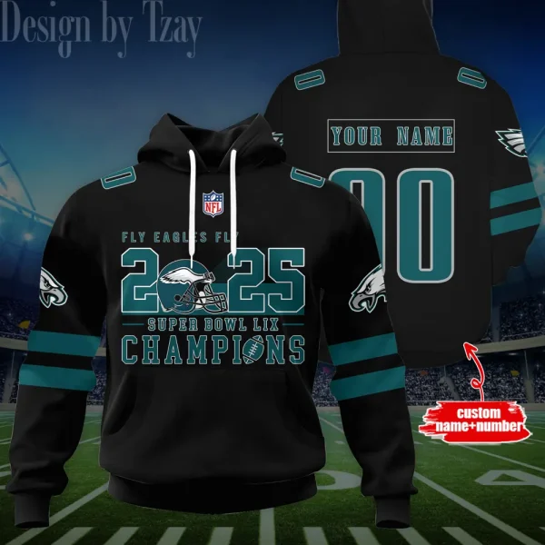 Philadelphia Eagles 3D Printed Pullover Hoodie AZHD730 - Image 2