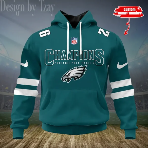 Philadelphia Eagles 3D Printed Pullover Hoodie AZHD733 - Image 2