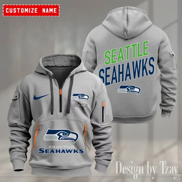 Seattle Seahawks Heavy Hoodie AZHEAVYHD374 - Image 3