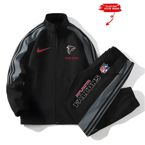 Atlanta Falcons New Style Versatile Sports Set Jacket And Pants S9VSS2PS002 - Image 2