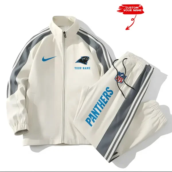 Carolina Panthers New Style Versatile Sports Set Jacket And Pants S9VSS2PS005