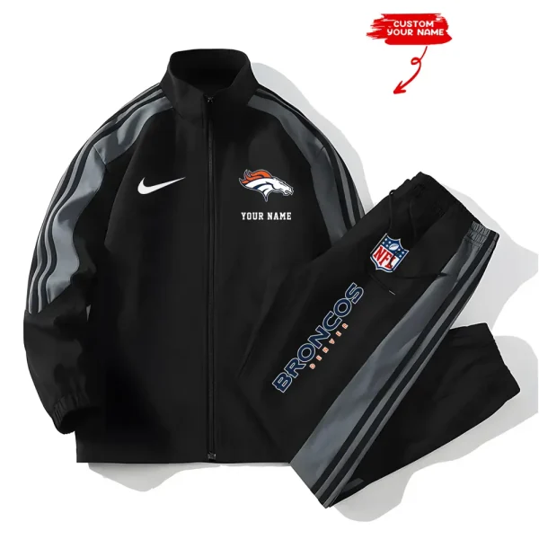 Denver Broncos New Style Versatile Sports Set Jacket And Pants S9VSS2PS010 - Image 2