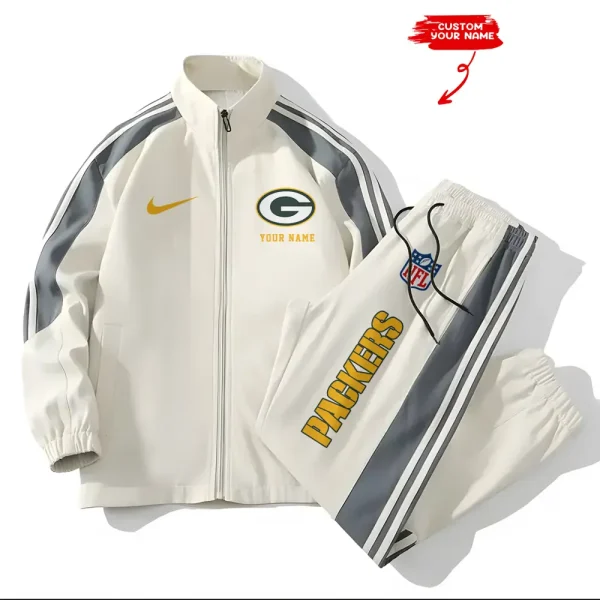 Green Bay Packers New Style Versatile Sports Set Jacket And Pants S9VSS2PS012