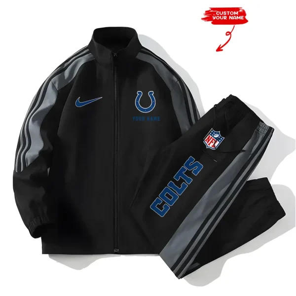 Indianapolis Colts New Style Versatile Sports Set Jacket And Pants S9VSS2PS014 - Image 2