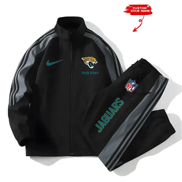 Jacksonville Jaguars New Style Versatile Sports Set Jacket And Pants S9VSS2PS015 - Image 2