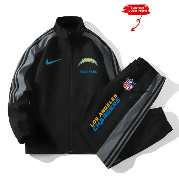 Los Angeles Chargers New Style Versatile Sports Set Jacket And Pants S9VSS2PS018 - Image 2