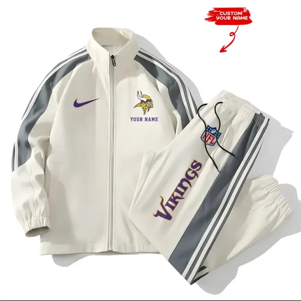 Minnesota Vikings New Style Versatile Sports Set Jacket And Pants S9VSS2PS021