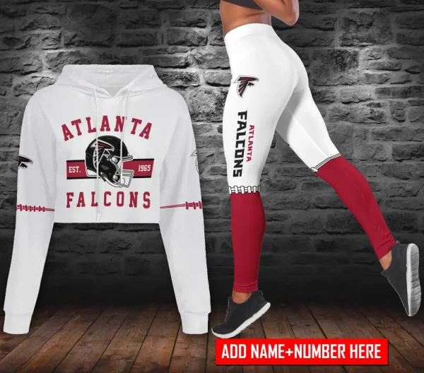 Atlanta Falcons Personalized Combo Croptop Hoodie And Leggings AZLG623+AZHLTT623