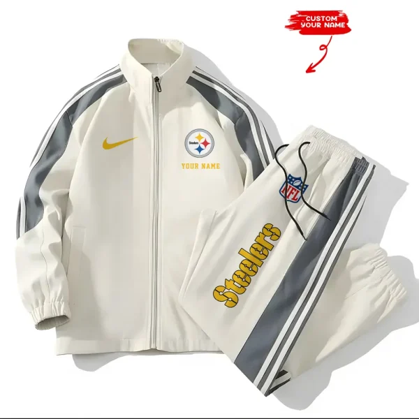 Pittsburgh Steelers New Style Versatile Sports Set Jacket And Pants S9VSS2PS027