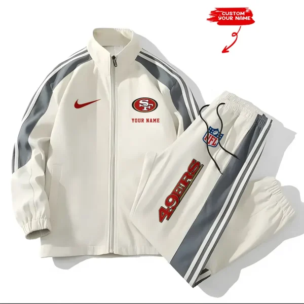 San Francisco 49ers New Style Versatile Sports Set Jacket And Pants S9VSS2PS028