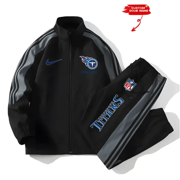 Tennessee Titans New Style Versatile Sports Set Jacket And Pants S9VSS2PS031 - Image 2